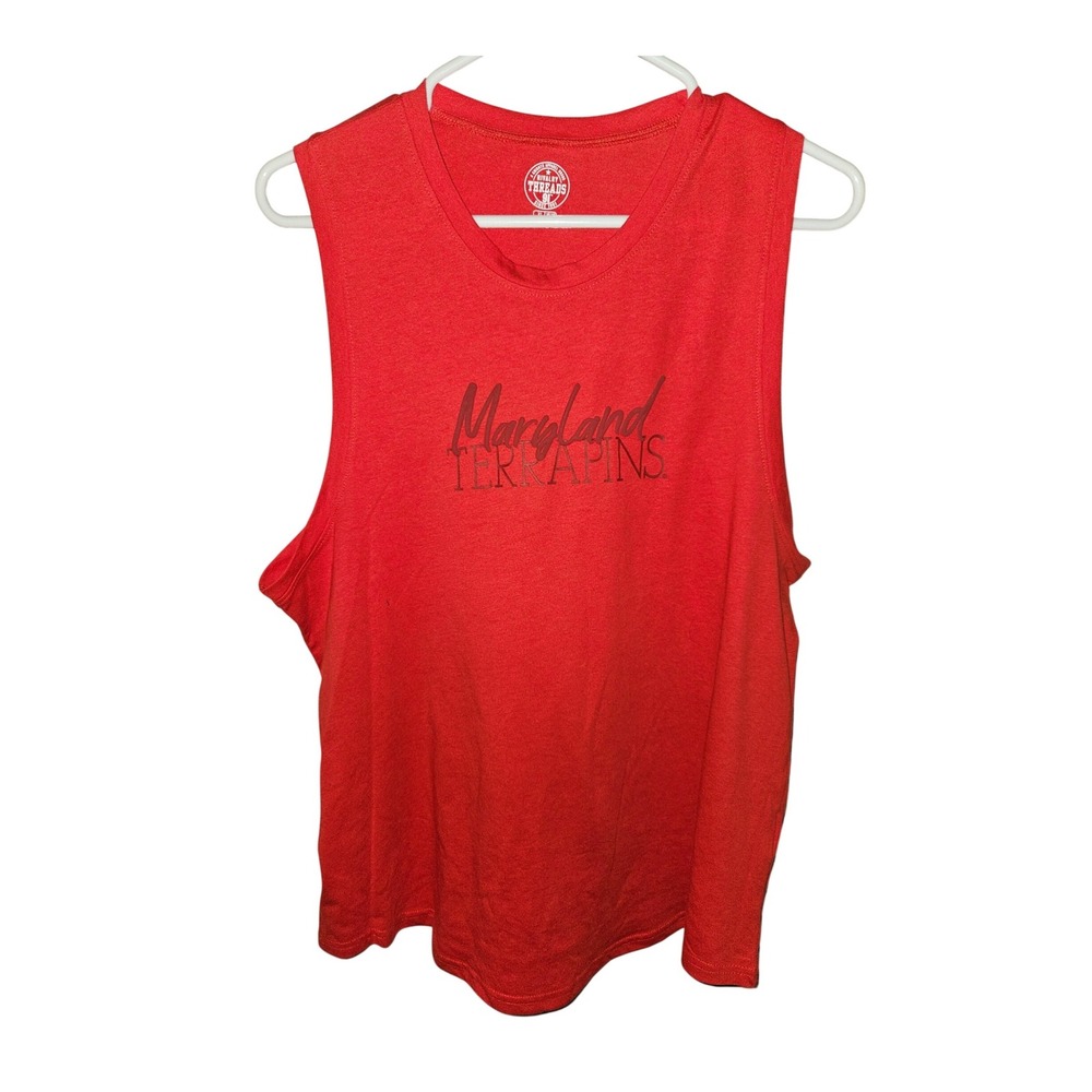 Rivalry Threads Maryland Terrapins Sleeveless Red‎ Tank Top Womens XL 16 18